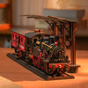 Locomotora y Estación - Steam Journey - Rompecabezas 3D - Maqueta de Madera Rolife