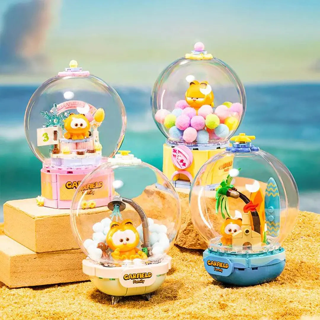 Garfield Crystal Ball - Birthday Cake - Armables con Bloques - Pantasy