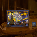 The Starry Night - Rompecabezas 3D - Maqueta de Madera - ROWOOD