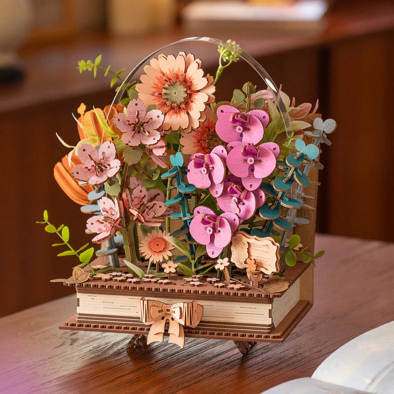 Wooden Blooming Book - Maqueta de Madera Robotime