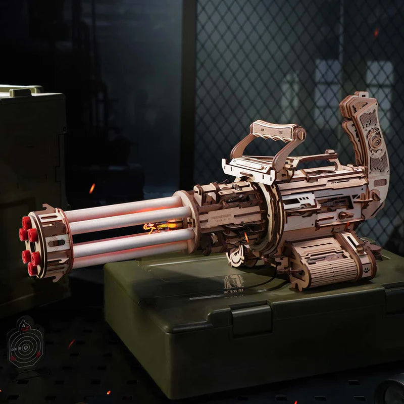 Rotating-Barrel Machine Gun - Maqueta 3D en Madera 3D - ROKR