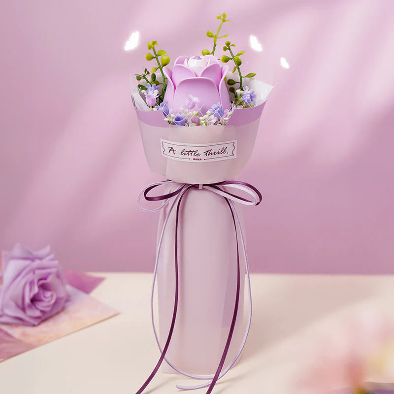 Ramo de Flores Purple Rose - Maqueta Armable - ROKR