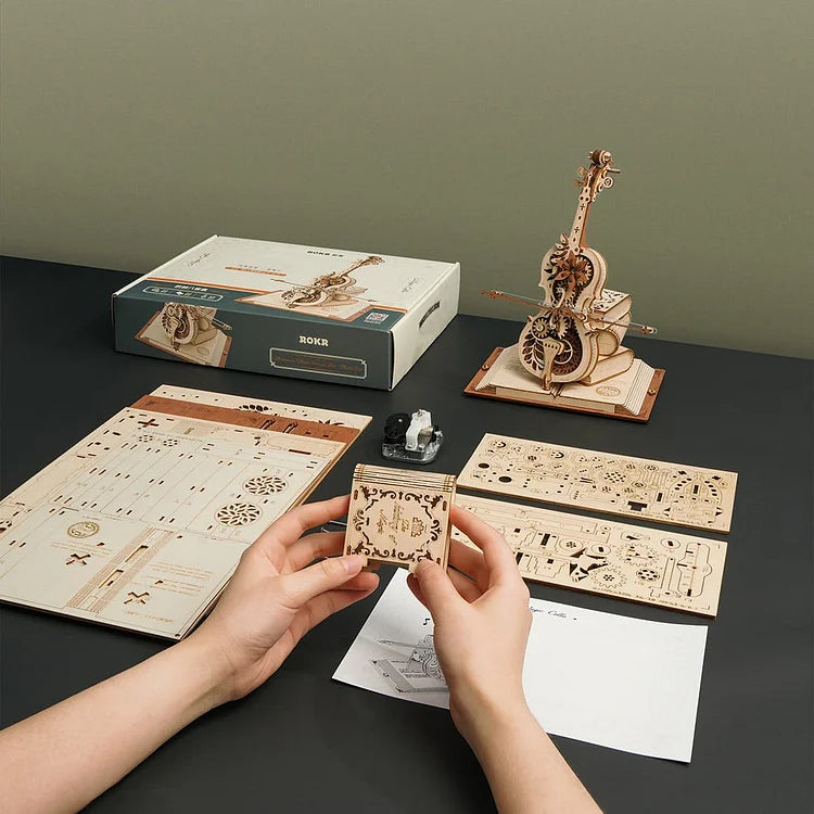 Magic Cello - Caja Musical Armable - Robotime