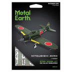Avión Mitsubishi Zero - Maqueta 3D - Metal Earth