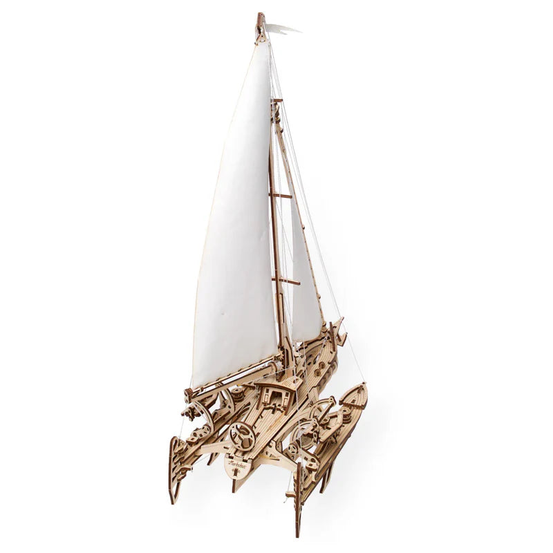 Velero - Trimaran Merihobus - Puzzle 3D de Madera - Ugears