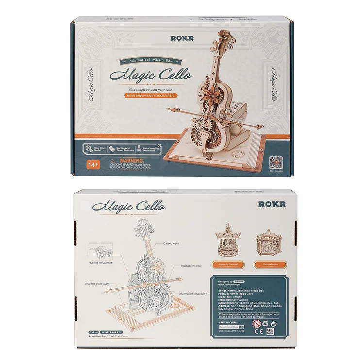 Magic Cello - Caja Musical Armable - Robotime