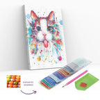 Gatito 40x50 cm - Pinturas de Diamantes con Bastidor