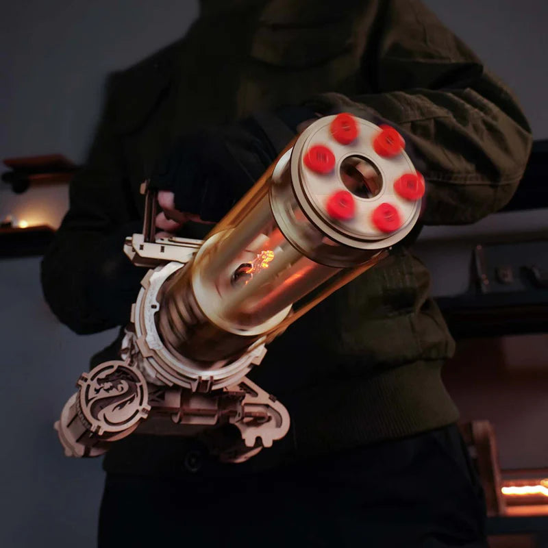 Rotating-Barrel Machine Gun - Maqueta 3D en Madera 3D - ROKR