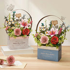 Wooden Flower Basket - Maqueta de Madera Robotime