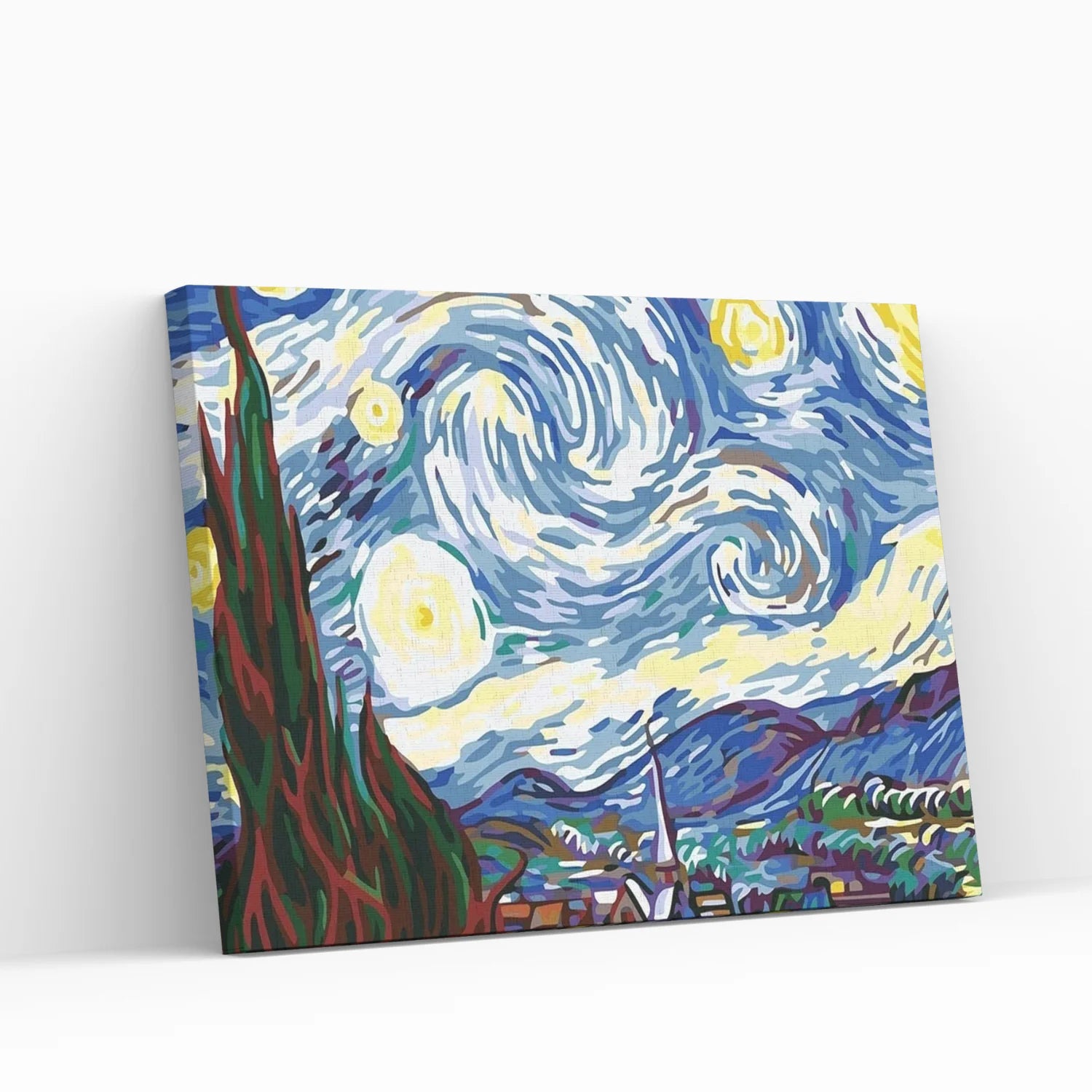 Noche Estrellada Vincent van Gogh 40x50 cm - Pinturas de Diamantes con Bastidor