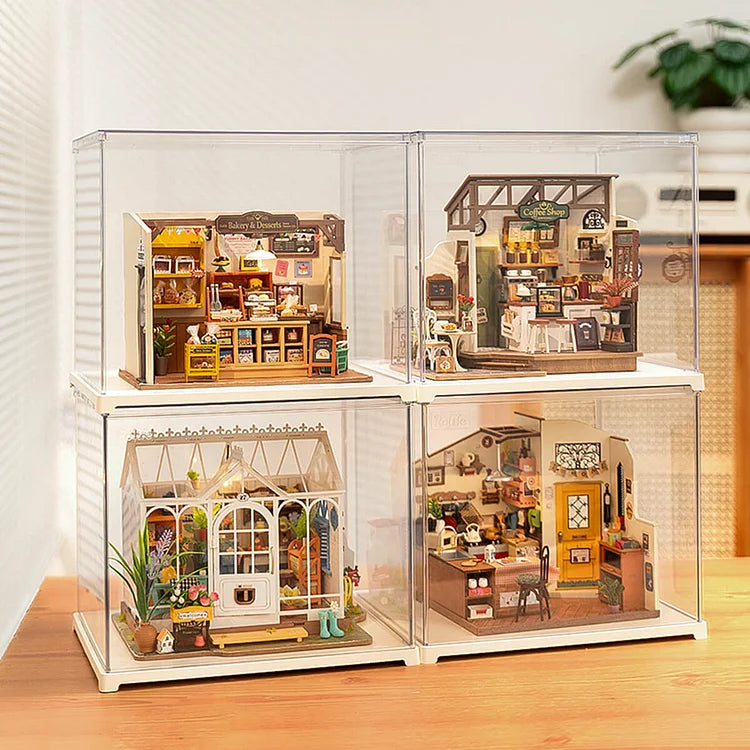 Cubierta Acrilica - Caja Exhibidor Crystal Clear Miniature House - 22.5 cm - Rolife