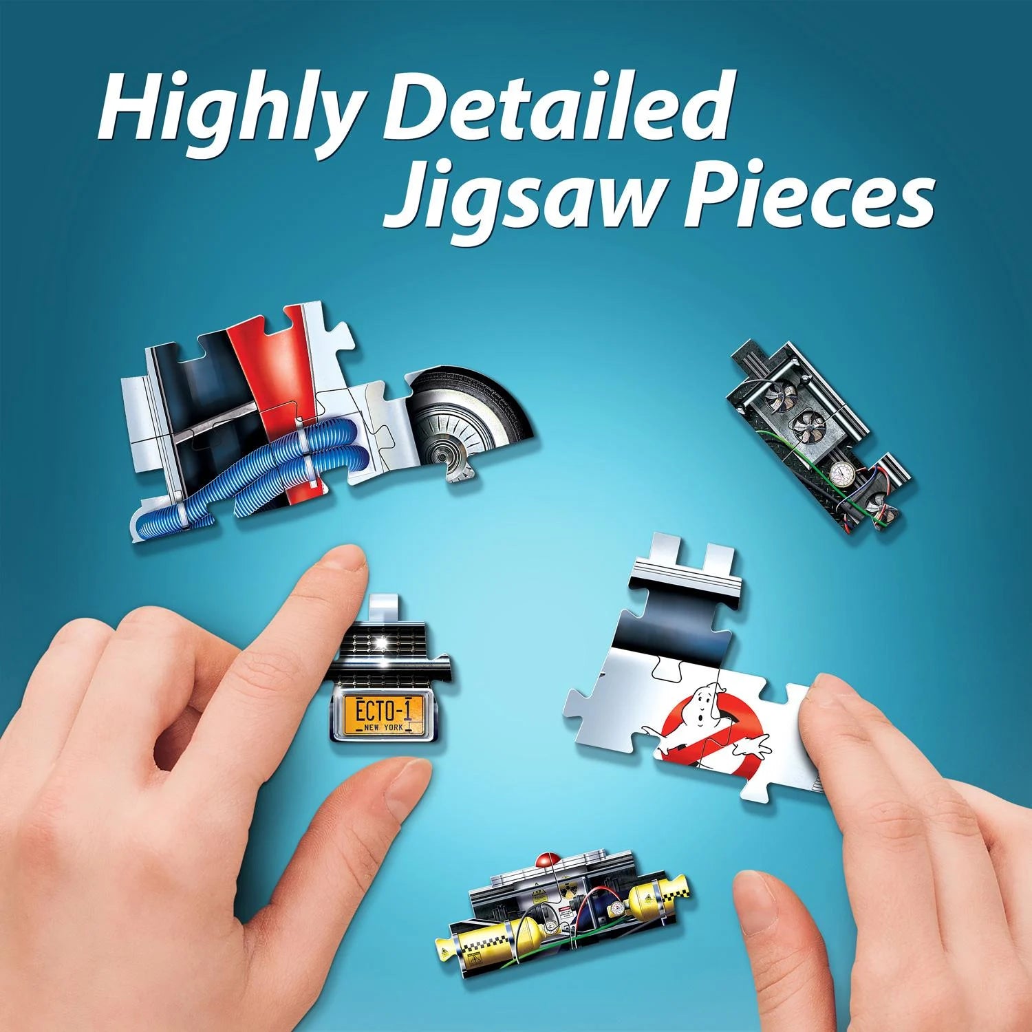 ECTO-1 - GHOSTBUSTERS - Wrebbit Rompecabezas 3D