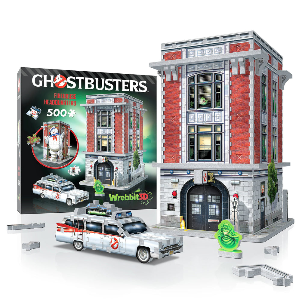 FIREHOUSE HEADQUARTERS - GHOSTBUSTERS - Wrebbit Rompecabezas 3D