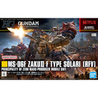 HG 1/144 ZAKUⅡ F TYPE SOLARI (RFV) - Model Kit Articulado - Bandai