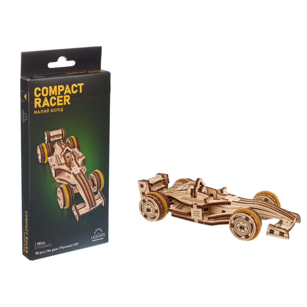 Compact Racer (Automóvil de Carreras) -  Puzle 3D de Madera - Ugears