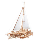 Velero - Trimaran Merihobus - Puzzle 3D de Madera - Ugears