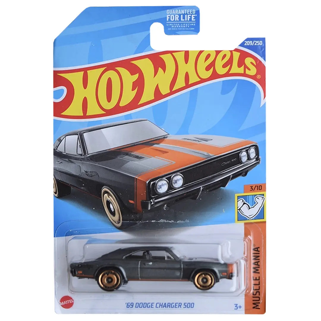 69 Dodge Charger 500  - Muscle Mania 3/10 - Hot Wheels
