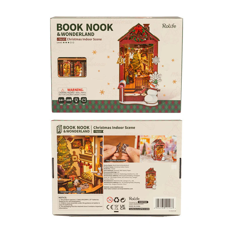 Christmas Indoor Scene - Sujeta Libros - Maqueta Rolife