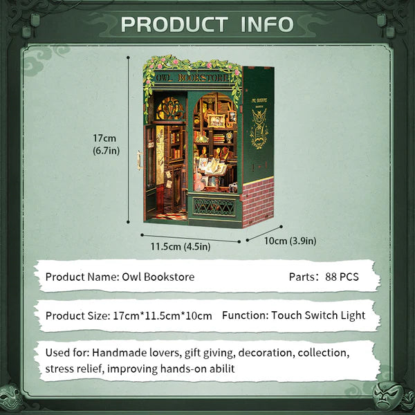 Owl Bookstore - Separador de Libros - Cutebee