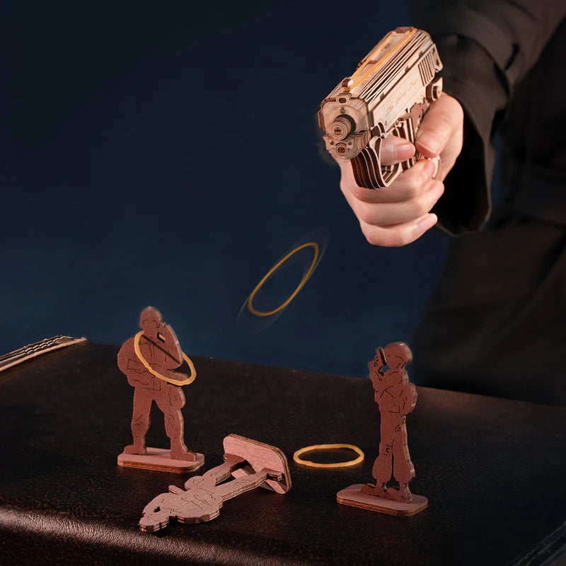 Pistola Mini Gun - Maqueta 3D en Madera 3D - ROKR
