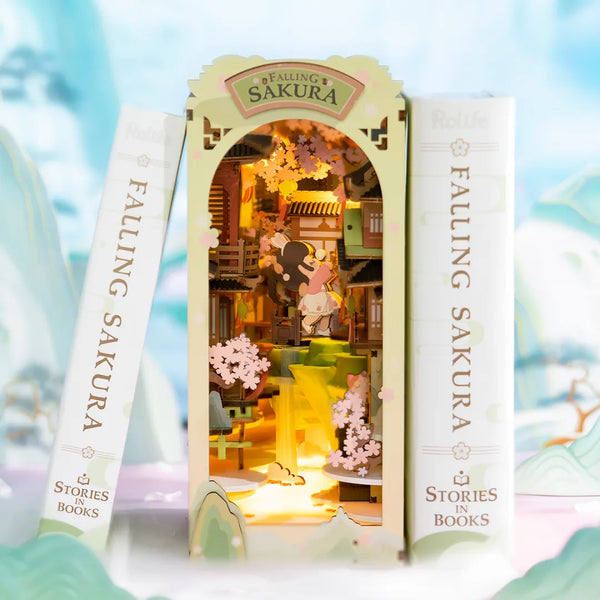 Falling Sakura - Sujeta Libros - Maqueta Rolife