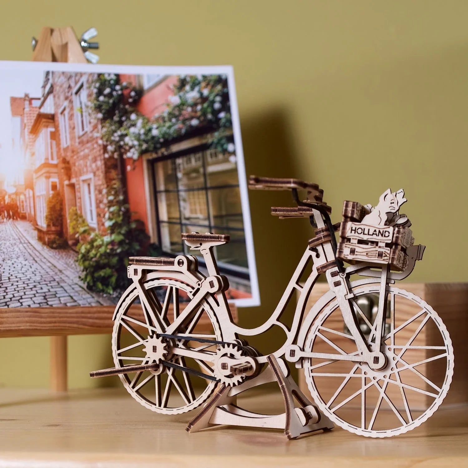 Dutch Bicycle (Bicicleta holandesa) - Puzle 3D de Madera - Ugears