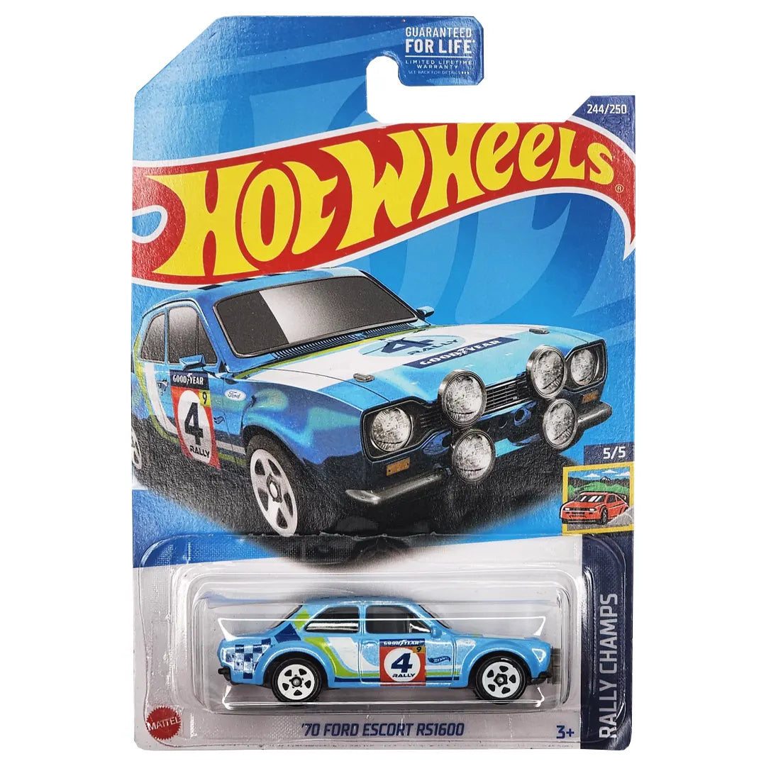 70 Ford Escort Rs1600 - Rally Champs 5/5 - Hot Wheels