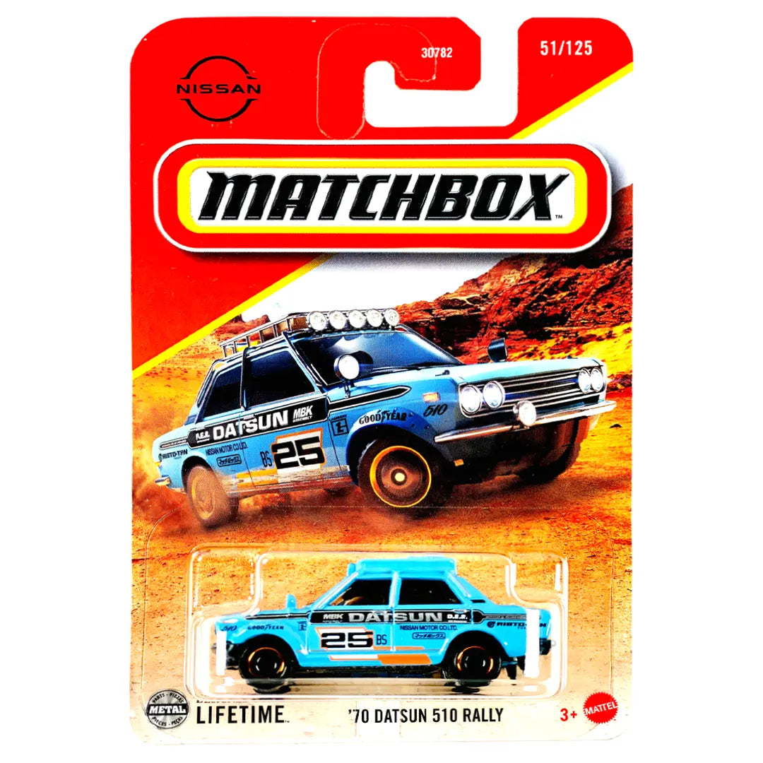 70 Datsun 510 Rally - 51/125 - 2025 - Matchbox