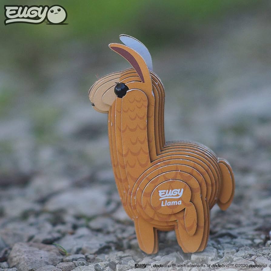 Llama - Puzzle 3D de Cartón - Eugy Dodoland