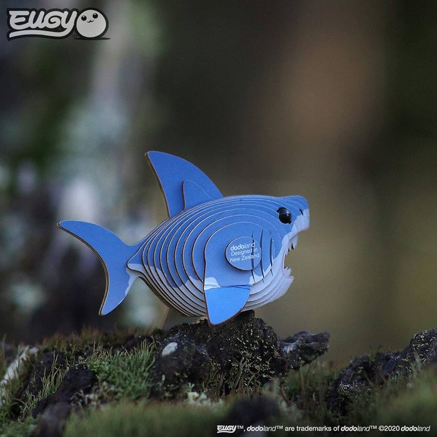 Tiburón - Puzzle 3D de Cartón - Eugy Dodoland