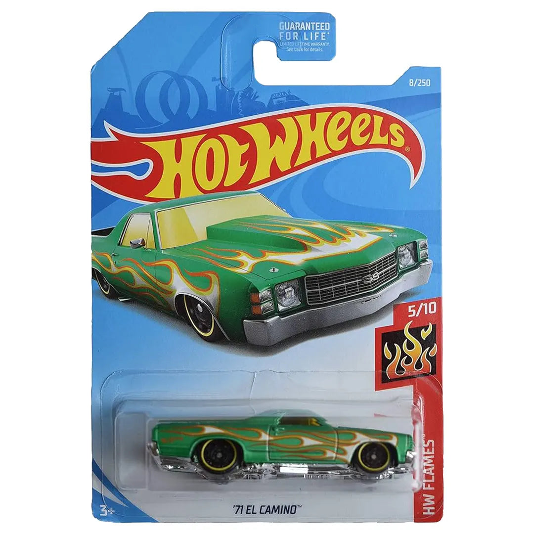 71 El Camino - Flames 5/10 - Hot Wheels