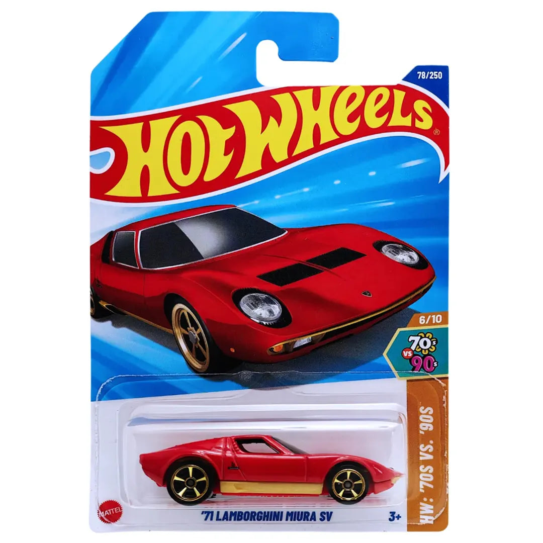 71 Lamborghini Miura Sv - 70s Vs 90s 6/10 - Hot Wheels