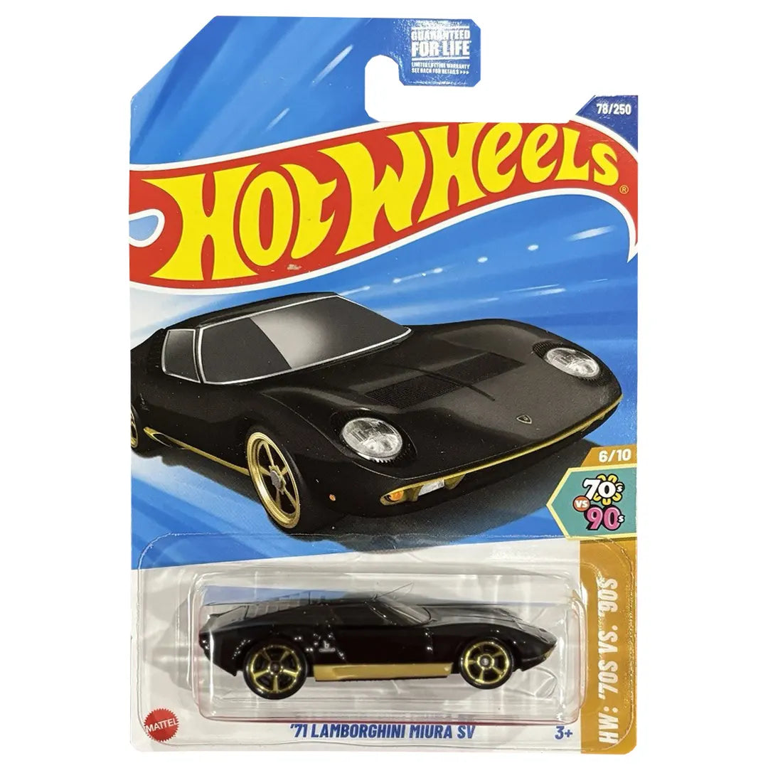 71 Lamborghini Miura Sv - 70s Vs 90s 6/10 - Hot Wheels