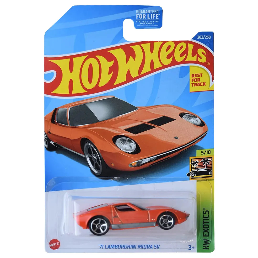 71 Lamborghini Miura Sv - Exotics 5/10 - Hot Wheels
