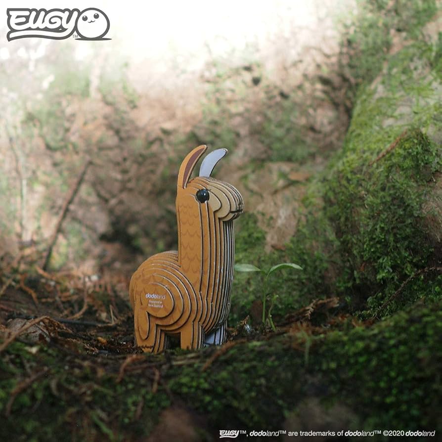 Llama - Puzzle 3D de Cartón - Eugy Dodoland