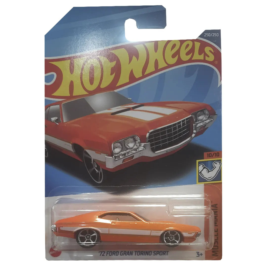 72 Ford Gran Torino Sport - Muscle Mania 10/10 - Hot Wheels