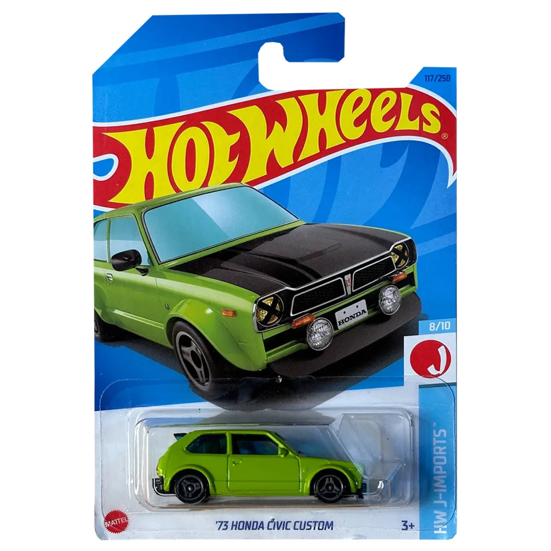 73 Honda Civic Custom - J-Imports 8/10 - Hot Wheels