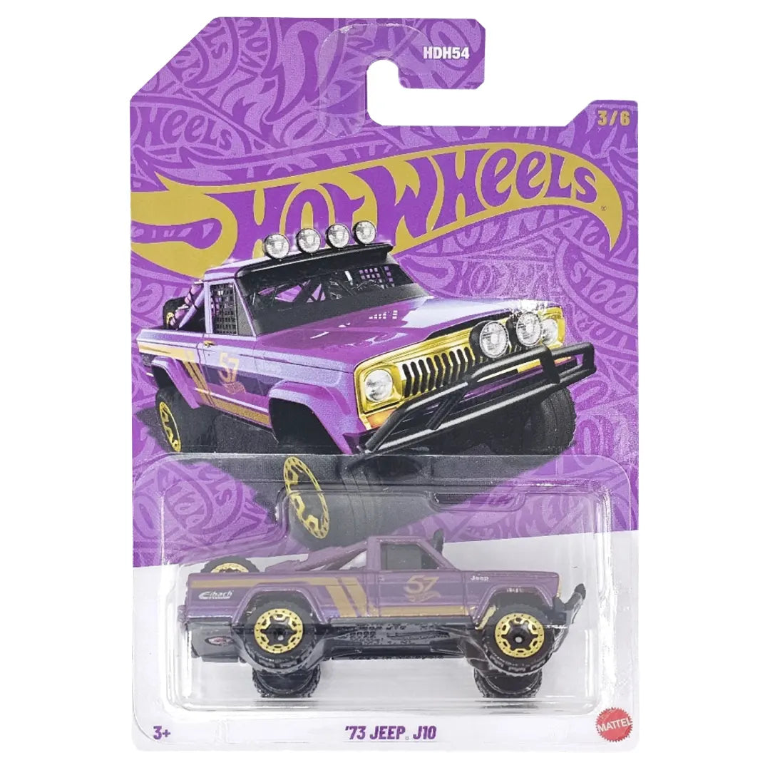 73 Jeep J10 - Purple and Gold Series 3/6 - Hot Wheels