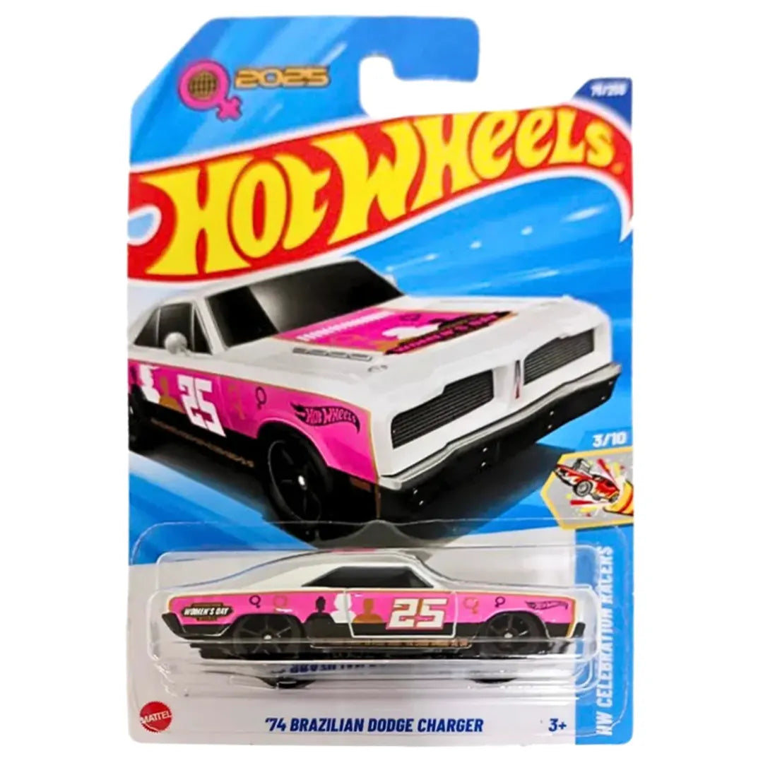 74 Brazilian Dodge Charger - Hw Celebration Racers 3/10 - Hot Wheels