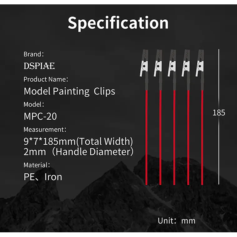 Clips para Pintar (20 piezas) - Herramientas Model Kit - Dspiae