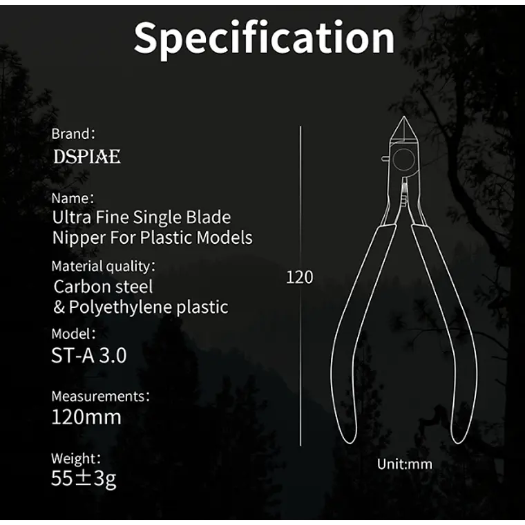 Alicate de corte (High End) - Herramientas Model Kit - Dspiae
