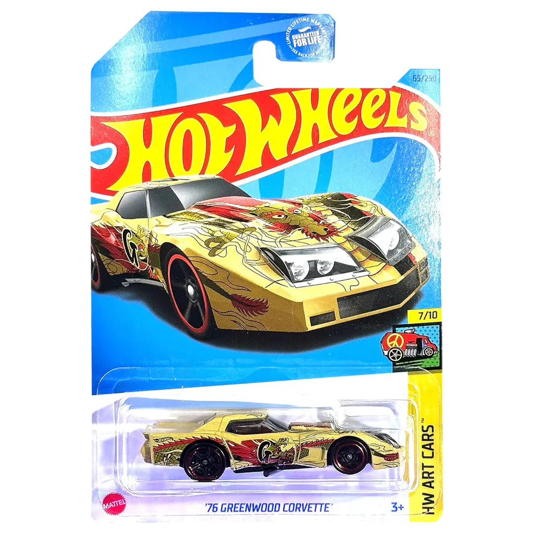 76 Greenwood Corvette - Art Cars 7/10 - Hot Wheels