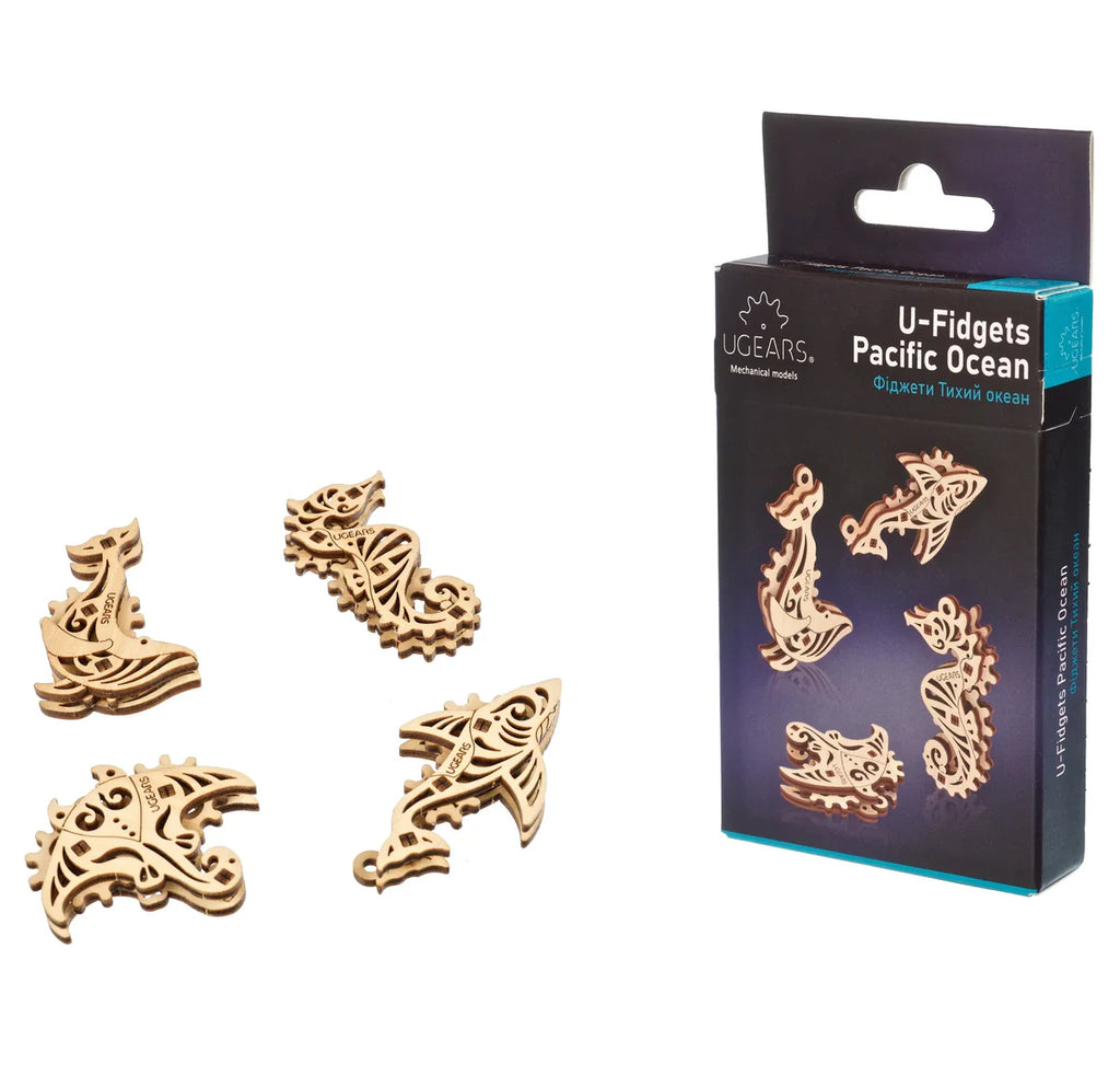 U-Figets Pacific Ocean - Puzle 3D de Madera - Ugears