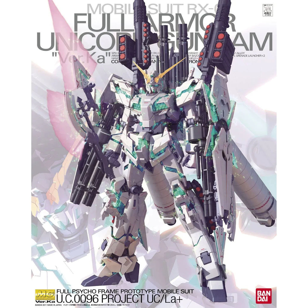 MG 1/100 RX-0 FULL ARMOR UNICORN GUNDAM VER. Ka - Model Kit Articulado - Bandai