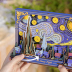 The Starry Night - Rompecabezas 3D - Maqueta de Madera - ROWOOD