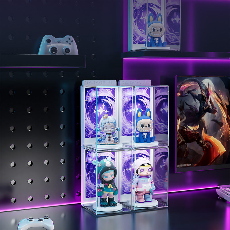 Cubierta Acrilica Pequeña - 7.3 x 7.8 x 12 cm - Caja Exhibidora Apilable Individual