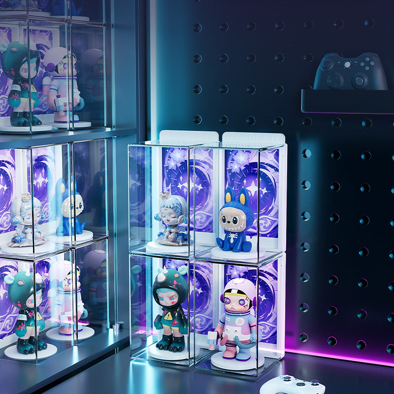 Cubierta Acrilica Pequeña - 7.3 x 7.8 x 12 cm - Caja Exhibidora Apilable Individual