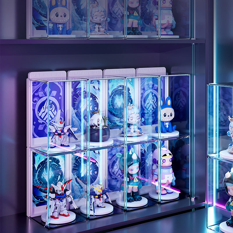 Cubierta Acrilica Pequeña - 7.3 x 7.8 x 12 cm - Caja Exhibidora Apilable Individual