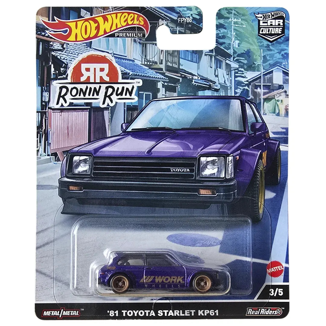 81 Toyota Starlet Kp61 - Ronin Run 3/5 - Hot Wheels