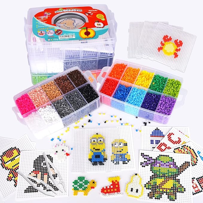 Pack PRO 5mm - 22.000 Piezas - 20 Colores - 4 Placas